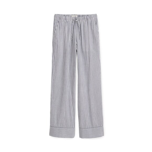 Alex Mill Riley Striped Cotton Wide Leg Pants Blue White XS - Picture 3 of 9